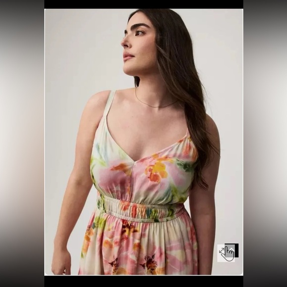 Torrid Floral Midi V-Neck Dress
size 3 or 3XL - Picture 6 of 12